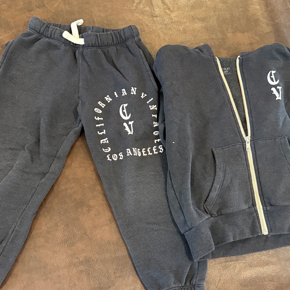 Californian Vintage size 6 charcoal sweat set